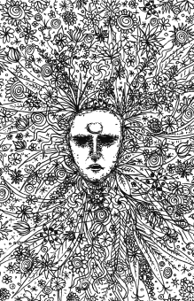 Mask in flowers (cropped)