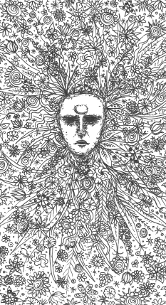 Mask in flowers (cropped)